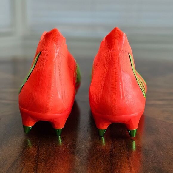 Adidas Predator Edge+ Plus SG Soccer Cleats Data Pack Women's 10 Solar Red Green - Picture 6 of 15